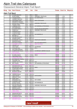 01 - Chrono|Classement Scratch