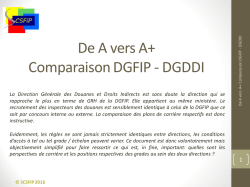 De A vers A+ comparaison DGFIP - DGDDI