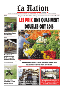 ORAN - La Nation Arabe