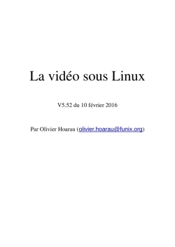 Video sous Linux