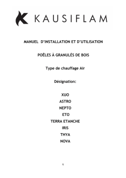 MANUEL D`INSTALLATION ET D`UTILISATION PO&Ecirc;LES &Agrave;