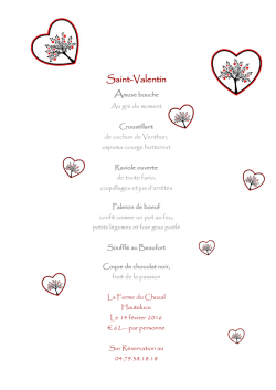 Saint-Valentin - La Ferme du Chozal