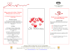 Autour de la Saint Valentin