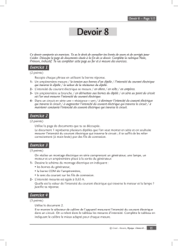 Devoir 8 &ndash; page &agrave; d&eacute;tacher