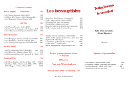 Les incorruptibles - Restaurant l`Ami Jean