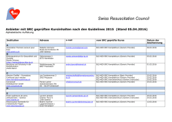 Anbieter gepr&uuml;fte Kurse GL 2015 im Alphabet