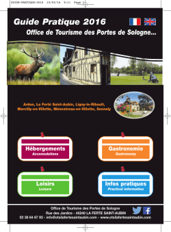 Guide Pratique 2016 - Office de Tourisme