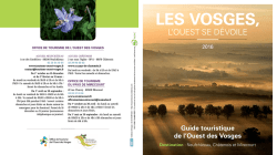 les vosges - Office du Tourisme de l`Ouest des Vosges