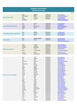 Annuaire Paris-Villejuif - Délégation Paris-Villejuif