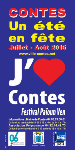Brochure du Festival Païoun Ven 2016 - ville