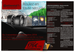 Op&eacute;ration Continental "Roulez en toute s&eacute;curit&eacute;"