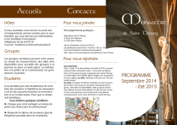 Programme &agrave; t&eacute;l&eacute;charger - B&eacute;n&eacute;dictines de Sainte Bathilde