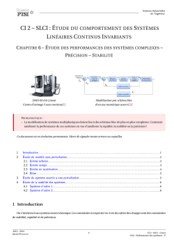 SLCI - Performance des syst&egrave;mes - Les SII en PTSI PT