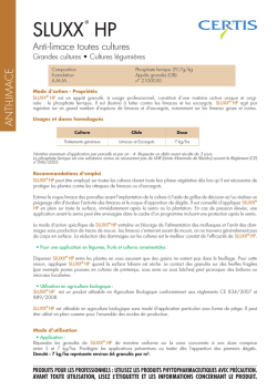 SLUXX HP - Certis Europe BV