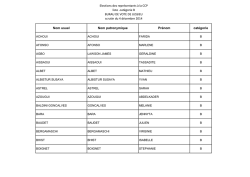Elections des repr&eacute;sentants &agrave; la CCP liste -cat&eacute;gorie B