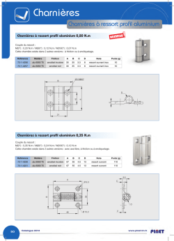 Charnières à ressort