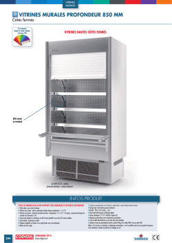VITRINES MURALES PROFONDEUR 850 MM