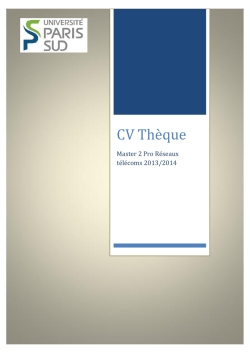 CV Th&egrave;que - m2prestel