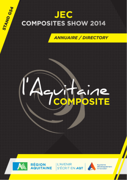 jec composites show 2014 - Aquitaine D&eacute;veloppement Innovation
