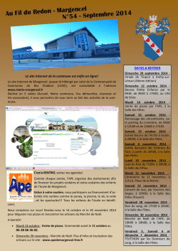 Au Fil du Redon - Margencel N°54