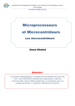 Microprocesseurs et Microcontrôleurs