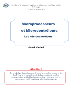 Microprocesseurs et Microcontr&ocirc;leurs
