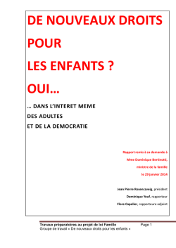 De nouveaux droits aux enfants? - La page de Jean