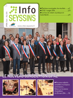 le nouveau conseil municipal