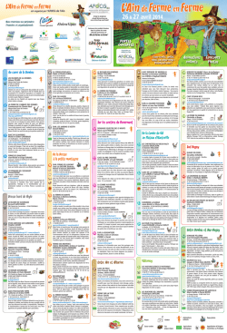 Le dépliant du département - La france de ferme en ferme