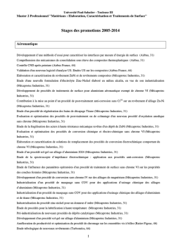 T&eacute;l&eacute;charger la liste des sujets de stage
