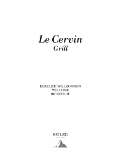 carte vari&eacute;e - Zermatt Luxury Chalets