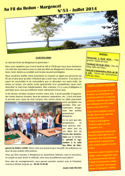 Au Fil du Redon - Margencel N°53
