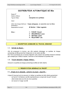 DISTRIBUTEUR AUTOMATIQUE DE BDs