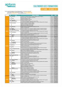 calendrier des formations - eva - gipsa