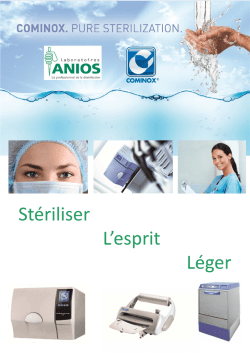 Autoclaves COMINOX SterilClave - fournisseur de mat&eacute;riel m&eacute;dical