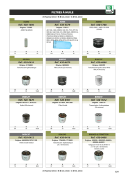 FILTRES A HUILE - Archive-Host