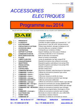 Catalogue (8) accessoires &eacute;lectriques 0314.pub