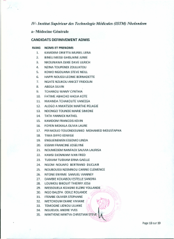 IV- Institut Sup&eacute;rieur des Technologie M&eacute;dicales (ISTM