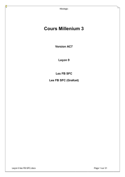 SFC : le grafcet - Millenium 3, em4 des contr&ocirc;leurs logique pour vos