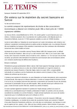 LE TEMPS - Etudes fiscales internationales