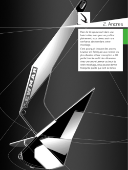 Ancre CQR - Delta - Claw - Technique