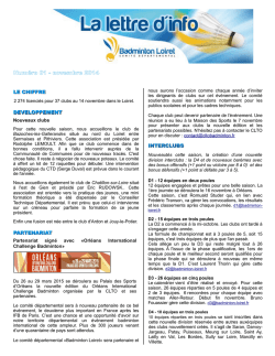 T&eacute;l&eacute;charger - Badminton Club Les Bordes