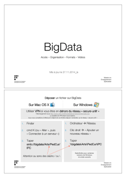 Acces au serveur securis&eacute; Bigdata