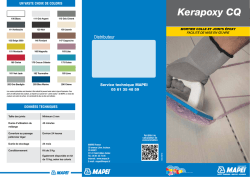 Dépliant Kerapoxy CQ