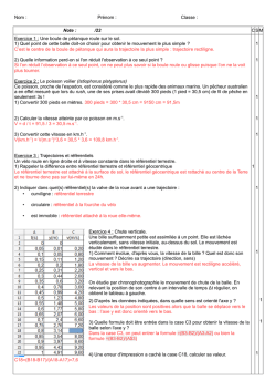 Nom : Pr&eacute;nom : Classe : Note : /22 CSM Exercice 1 : Une boule de