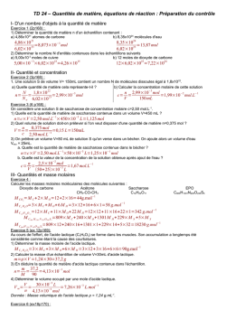 Correction du TD n&deg;24