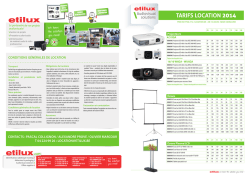 TARIFS LOCATION 2014