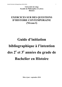 version PDF - Département des sciences historiques