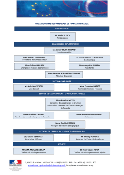 3, KN 33 St &ndash; BP 441 &ndash; KIGALI Tel : +250 (0) 252 551 816