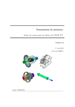Transmission de puissance PTSI